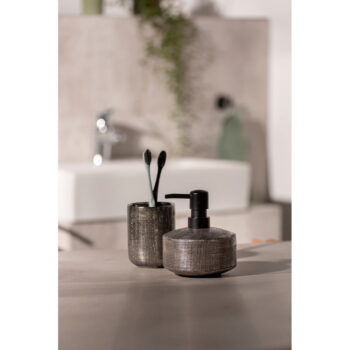 Keramický dávkovač mydla v striebornej farbe 400 ml Rivalta – Wenko – Obrázok 2