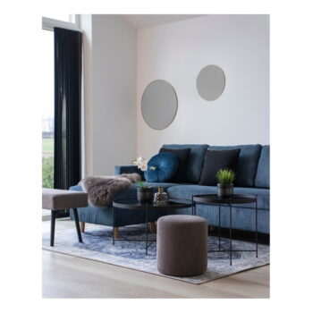 Nástenné zrkadlo s rámom v zlatej farbe House Nordic Jersey, ø 40 cm - Image 3