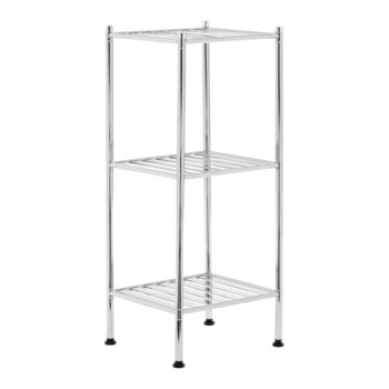 Kúpeľňový regál v striebornej farbe 34x80 cm – Premier Housewares