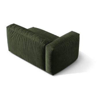 Zelený modul pohovky z textílie bouclé (ľavý roh) Martina – Micadoni Home - Image 3