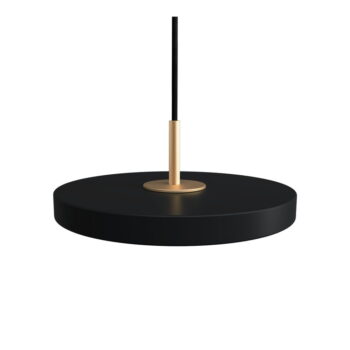 Čierne LED závesné svietidlo s kovovým tienidlom ø 15 cm Asteria Micro – UMAGE