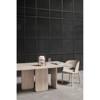 Jedálenský stôl v jaseňovom dekore Teulat Arq, 200 x 100 cm – Obrázok 4