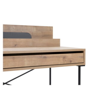 Pracovný stôl z dubového dreva so sekretárom 60x113 cm Lila – Marckeric – Obrázok 9