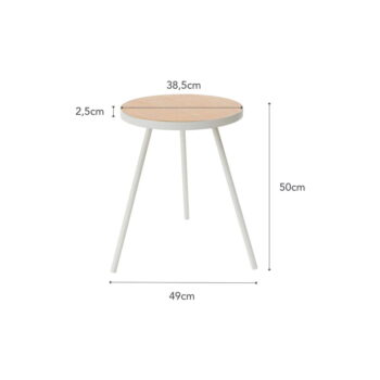 Okrúhly odkladací stolík 48x49 cm Tower – YAMAZAKI - Image 4