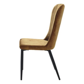 Žltá jedálenská stolička Unique Furniture Hudson – Obrázok 2