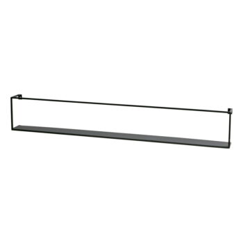 Čierna polica WOOOD Meert, dĺžka 100 cm - Image 3