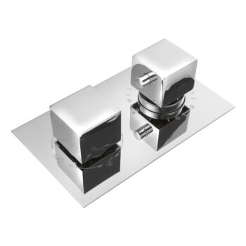 Podomietková sprchová batéria v lesklej striebornej farbe (3 výstupy) Latus – Sapho – Obrázok 3