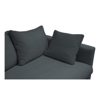 Sivá menčestrová pohovka 220 cm Comfy – Scandic - Image 5
