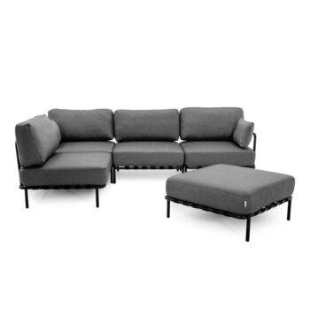 Tmavosivá záhradná modulárna pohovka 234 cm Salve – Sit Sit – Obrázok 10