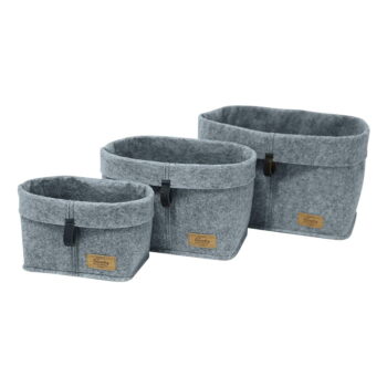 Sivý textilný organizér Wenko Felt, 24 x 16 cm - Image 5
