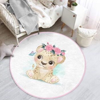 Biely detský koberec ø 120 cm Comfort – Mila Home - Image 7