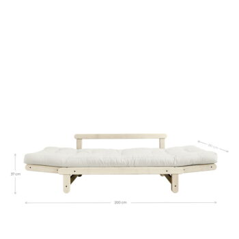 Rozkladacia pohovka s tmavomodrým poťahom Karup Design Beat Natural/Navy – Obrázok 9