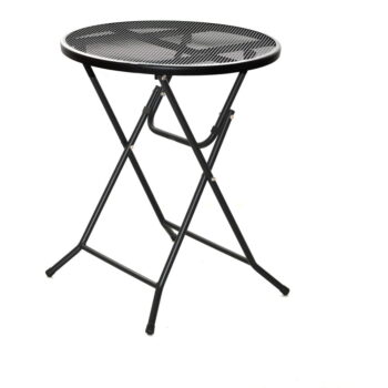 Kovový okrúhly záhradný jedálenský stôl ø 60 cm - Rojaplast - Image 2