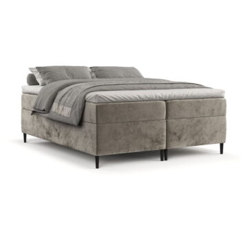 Svetlohnedá boxspring posteľ s úložným priestorom 180x200 cm Araya – Maison de Rêve - Image 7