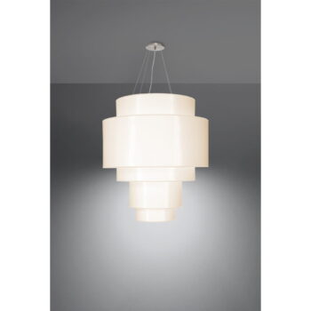 Biele závesné svietidlo Nice Lamps Elber, ø 80 cm - Image 3