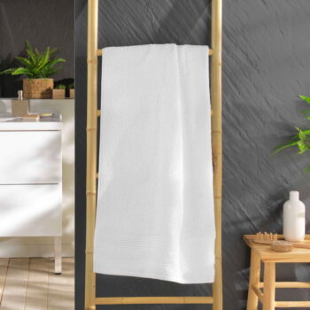 Biela froté bavlnená osuška 70x130 cm Tendresse – douceur d'intérieur - Image 2