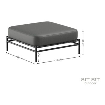 Tmavosivá záhradná podnožka Dandy – Sit Sit - Image 6