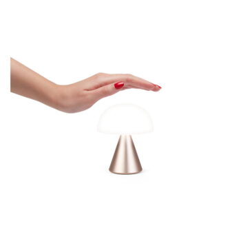 Bielo-svetloružová LED stolová lampa (výška 11 cm) Mina M – Lexon – Obrázok 2