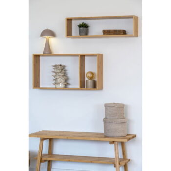 Poschodová bambusová polica v prírodnej farbe 70 cm Ember – House Nordic - Image 3