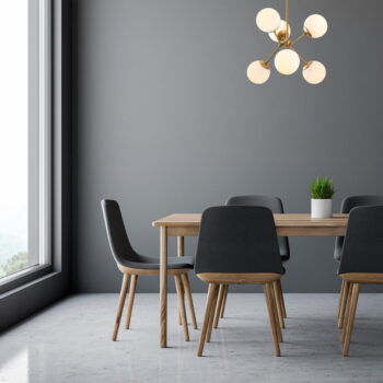 Závesné svietidlo v bielo-zlatej farbe so skleneným tienidlom ø 55 cm Gondol – Opviq lights - Image 3
