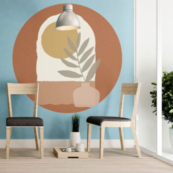 Samolepka na stenu 120x120 cm Sunrise and Olive Branch – Ambiance - Image 8