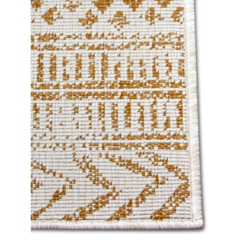 Okrovožlto-biely vonkajší koberec 80x250 cm Biri – NORTHRUGS - Image 5