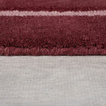 Vínový ručne tkaný vlnený koberec 150x240 cm Split Ombre Shaped – Flair Rugs - Image 5