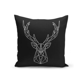 Súprava 4 vianočných obliečok na vankúš a behúň na stôl Minimalist Cushion Covers Reindeer and Stars - Image 2