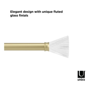 Oceľová roztiahnuteľná garniža 107 - 305 cm Tula - Umbra – Obrázok 8