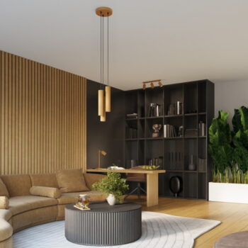 Závesné svietidlo v zlatej farbe ø 19,5 cm Gleam – Nice Lamps - Image 7