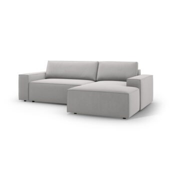 Svetlosivá rozkladacia rohová pohovka (pravý roh) Jodie – Micadoni Home – Obrázok 4