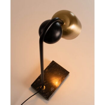 Stolová lampa v čierno-zlatej farbe (výška 60 cm) Natsumi – Kave Home – Obrázok 3