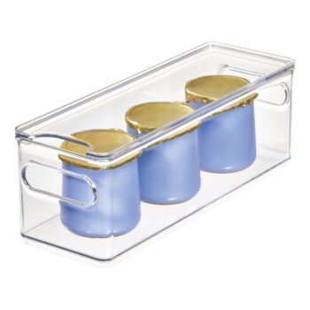 Transparentný úložný box s vekom iDesign The Home Edit, 31,1 x 10,8 cm – Obrázok 2