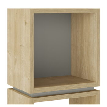 Knižnica v dekore duba v zeleno-prírodnej farbe 32x66 cm Lofty – Marckeric - Image 4