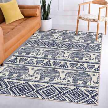 Modrý prateľný koberec 160x230 cm Elephant – Mila Home - Image 11
