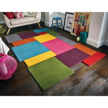 Farebný vlnený koberec Flair Rugs Illusion Collage, 150 x 240 cm - Image 2