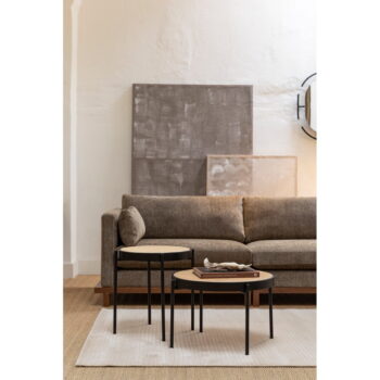 Ratanový okrúhly odkladací stolík ø 50 cm Spike - Zuiver – Obrázok 10