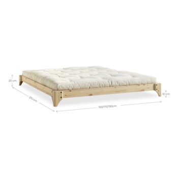 Dvojlôžková posteľ z borovicového dreva s roštom 180x200 cm Elan – Karup Design - Image 7