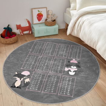 Sivý detský koberec ø 100 cm Comfort – Mila Home - Image 7