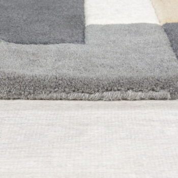 Sivý vlnený behúň 60x230 cm Collage – Flair Rugs - Image 5
