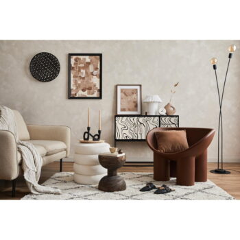 Čierno-béžová nízka komoda 113x92 cm Freya – Really Nice Things - Image 4