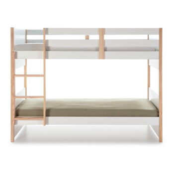 Biela poschodová detská posteľ z borovicového dreva 90x190 cm Kiara – Marckeric – Obrázok 3