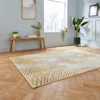 Béžovo-zlatý koberec 170x120 cm Creation - Think Rugs – Obrázok 5
