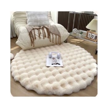 Béžový umývateľný okrúhly koberec ø 150 cm Bubble Cream – Mila Home - Image 5