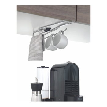 Závesný držiak na hrnčeky, poháriky či kuchynské utierky Metaltex, dĺžka 8 cm - Image 5