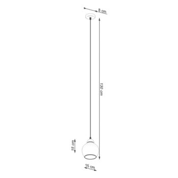 Čierne závesné svietidlo ø 15 cm Grande – Nice Lamps - Image 5