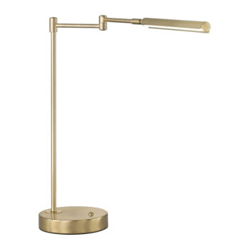 LED stolová lampa v zlatej farbe s kovovým tienidlom (výška  49 cm) Nami – Fischer & Honsel