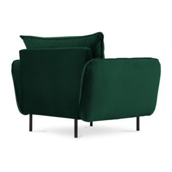 Tmavozelené zamatové kreslo Vienna – Cosmopolitan Design - Image 2