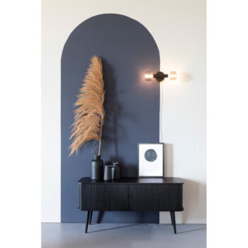 Čierna komoda s posuvnými dvierkami Zuiver Barbier – Obrázok 11