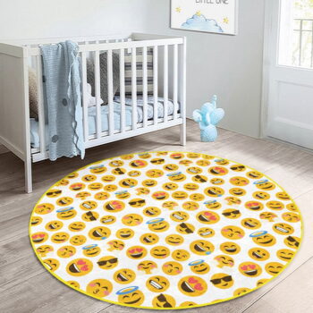 Žltý detský koberec ø 100 cm Comfort – Mila Home - Image 4